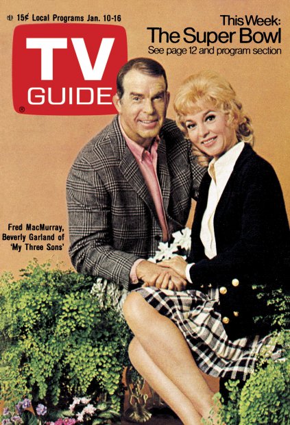 TV Guide cover - Beverly Garland, Fred MacMurray - January 10, 1970