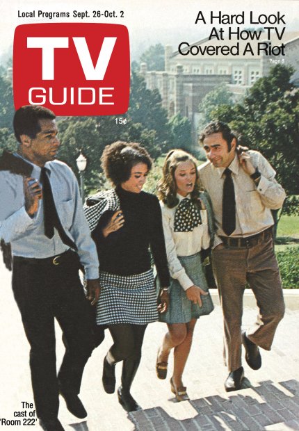 TV Guide cover - Michael Constantine, Lloyd Haynes, Denise Nicholad, Karen Valentine - September 26, 1970