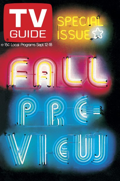 TV Guide cover - Fall Preview - September 12, 1970