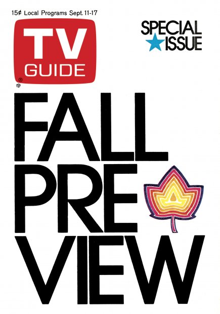 TV Guide cover - Fall Preview - September 11, 1971