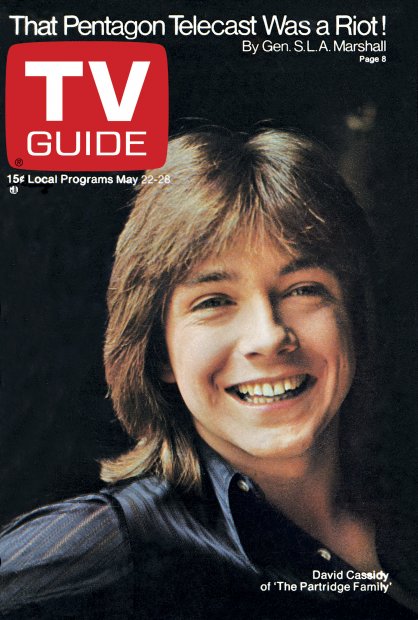 TV Guide cover - David Cassidy - May 22, 1971