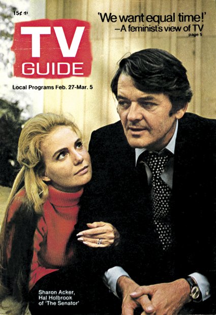 TV Guide cover - Sharon Acker, Hal Holbrook - February 27, 1971