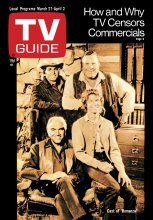 TV Guide cover - Dan Blocker, Lorne Greene, Michael Landon, Mitch Vogel - March 27, 1971