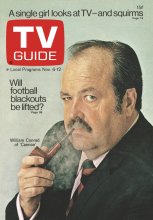 TV Guide cover - William Conrad - November 6, 1971