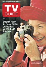 TV Guide cover - Shirley MacLaine - September 25, 1971