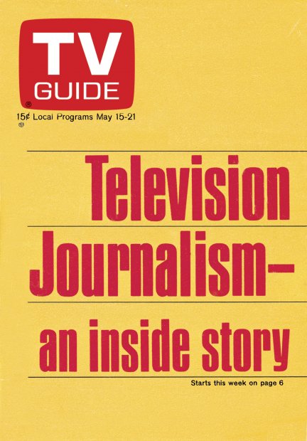TV Guide cover - Television Journalism - May 15, 1971