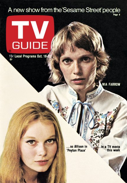 TV Guide cover - Mia Farrow - October 16, 1971