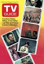 TV Guide cover - Countess Tolstoy Writes of Her Father as "War and Peace" Comes to Television - August 5, 1972