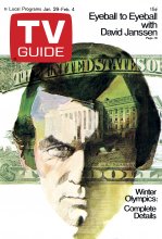 TV Guide cover - David Janssen Winter Olympics - January 29, 1972