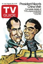 TV Guide cover - En-lai Chou, Richard Nixon - February 19, 1972