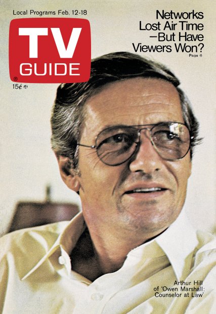 TV Guide cover - Arthur Hill - February 12, 1972