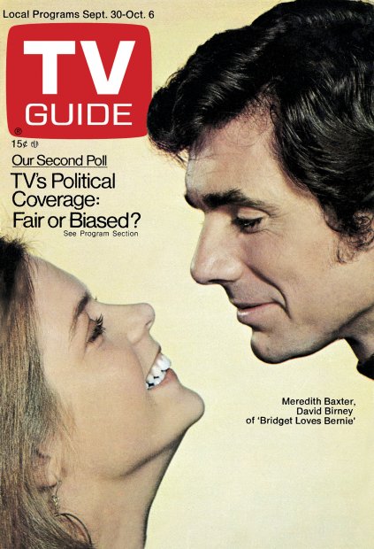 TV Guide cover - Meredith Baxter, David Birney - September 30, 1972