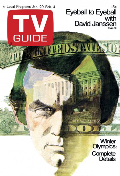 TV Guide cover - David Janssen Winter Olympics - January 29, 1972