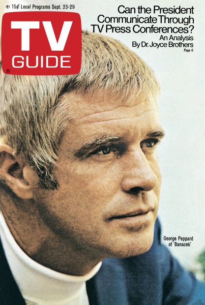 TV Guide cover - George Peppard - September 23, 1972