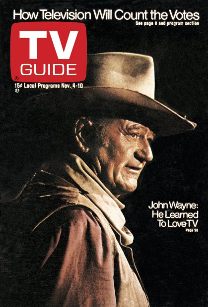 TV Guide cover - John Wayne - November 4, 1972