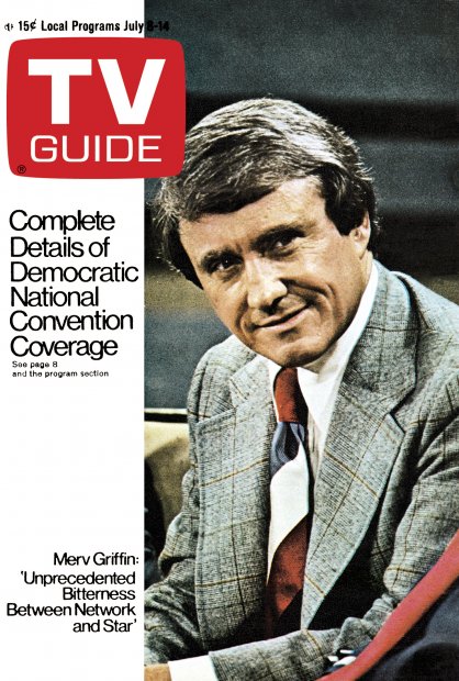 TV Guide cover - Merv Griffin - July 8, 1972