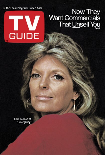 TV Guide cover - Julie London - June 17, 1972