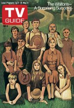 TV Guide cover - Ellen Corby, Kami Cotler, Will Geer, David W. Harper, Michael Learned, Mary Elizabeth McDonough, Judy Norton, Eric Scott, Richard Thomas, Ralph Waite, Jon Walmsley - April 28, 1973