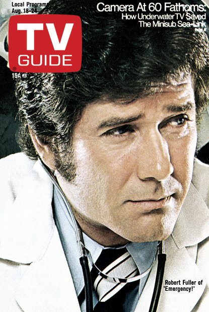 TV Guide cover - Robert Fuller - August 18, 1973