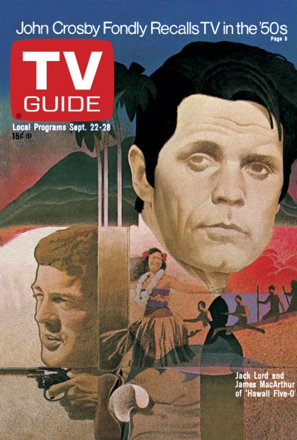 TV Guide cover - Jack Lord, James MacArthur - September 22, 1973