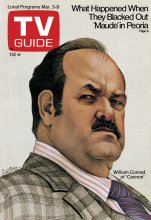 TV Guide cover - William Conrad - March 3, 1973