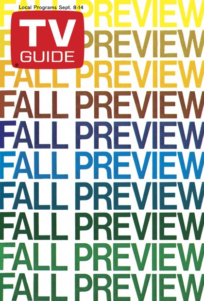 TV Guide cover - Fall Preview - September 8, 1973