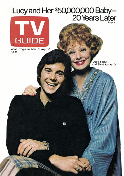 TV Guide cover - Desi Arnaz Jr., Lucille Ball - March 31, 1973