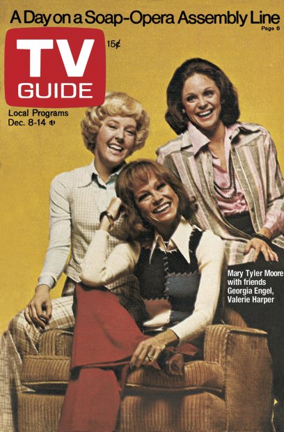 TV Guide cover - Georgia Engel, Valerie Harper, Mary Tyler Moore - December 8, 1973