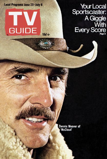 TV Guide cover - Dennis Weaver - June 30, 1973