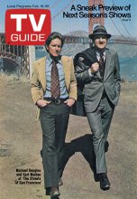 TV Guide cover - Michael Douglas, Karl Malden - February 16, 1974