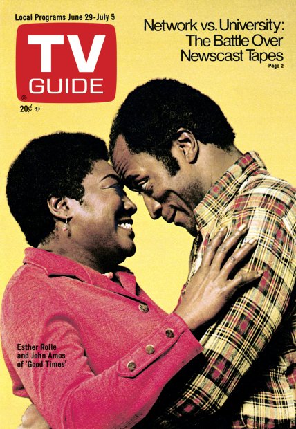 TV Guide cover - John Amos, Esther Rolle - June 29, 1974