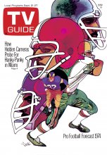 TV Guide cover - Pro Football Forecast 1974 How Hidden Cameras Probe for Hanky-Panky in Miami - September 21, 1974