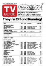 TV Guide cover - New Show Handicaps - September 14, 1974