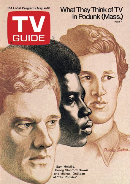 TV Guide cover - Georg Stanford Brown, Sam Melville, Michael Ontkean - May 4, 1974