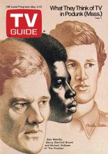 TV Guide cover - Georg Stanford Brown, Sam Melville, Michael Ontkean - May 4, 1974