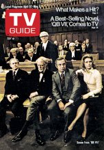 TV Guide cover - Bruce Bould, Ben Gazzara, Dan O'Herlihy, Anthony Quayle, Lee Remick - April 27, 1974