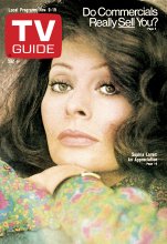 TV Guide cover - Sophia Loren - November 9, 1974