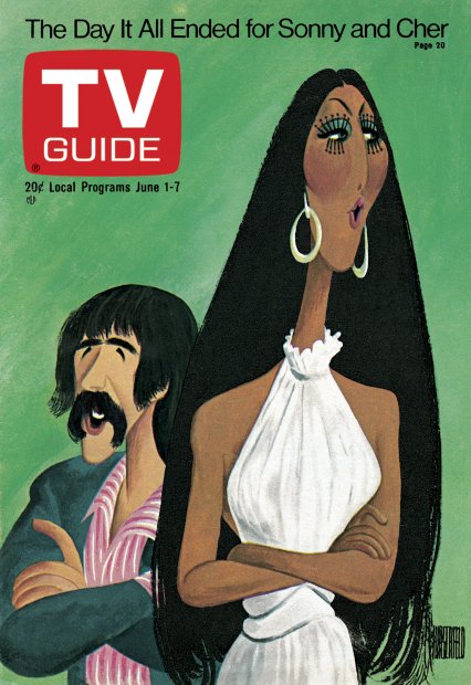 TV Guide cover - Sonny Bono, Cher - June 1, 1974