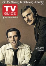 TV Guide cover - J.D. Cannon, Dennis Weaver - May 25, 1974