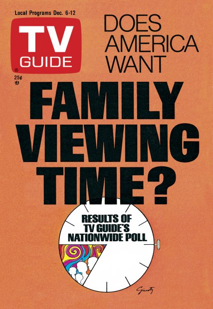 TV Guide cover - Does America Want Family Viewing Time? - December 6, 1975