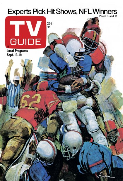 TV Guide cover - Experts Pick Hit Shows, NFL Winners - September 13, 1975