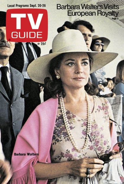 TV Guide cover - Barbara Walters - September 20, 1975