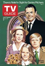 TV Guide cover - Elizabeth Cheshire, Glenn Ford, Julie Harris, Lance Kerwin - October 11, 1975