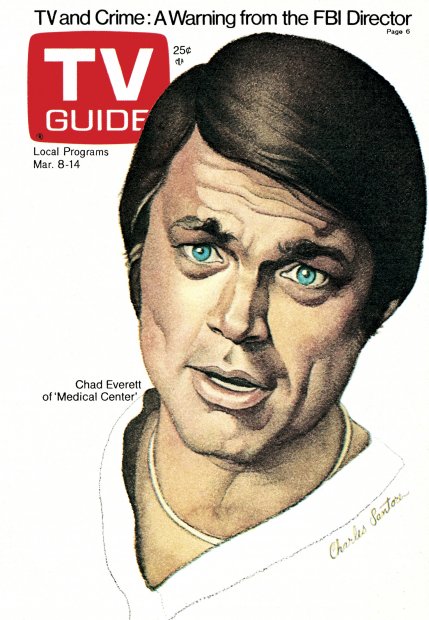 TV Guide cover - Chad Everett - March 8, 1975