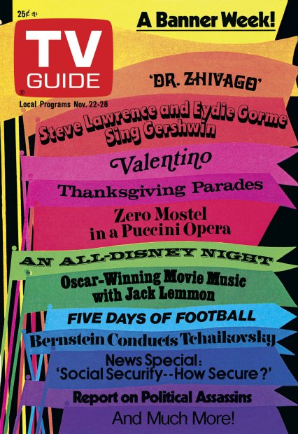 TV Guide cover - A Banner Week! - November 22, 1975