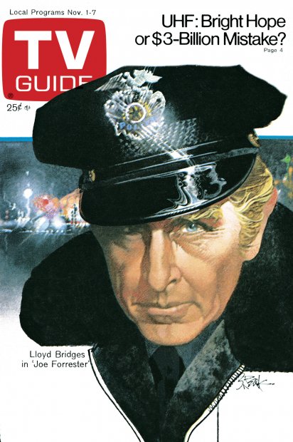 TV Guide cover - Lloyd Bridges - November 1, 1975