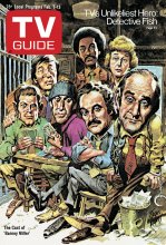 TV Guide cover - Barbara Barrie, Max Gail, Ron Glass, Hal Linden, Gregory Sierra, Jack Soo, Abe Vigoda - February 7, 1976