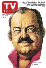 TV Guide cover - William Conrad - February 21, 1976
