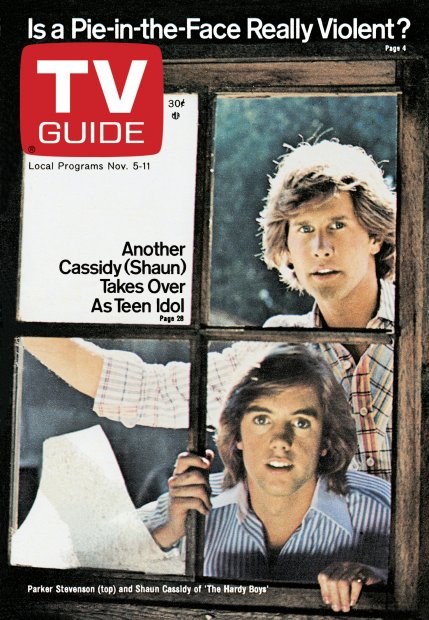 TV Guide cover - Shaun Cassidy, Parker Stevenson - November 5, 1977