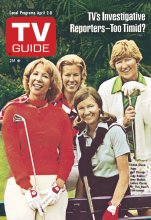 TV Guide cover - Jane Blalock, Joanne Carner, Judy Rankin, Dinah Shore - April 2, 1977
